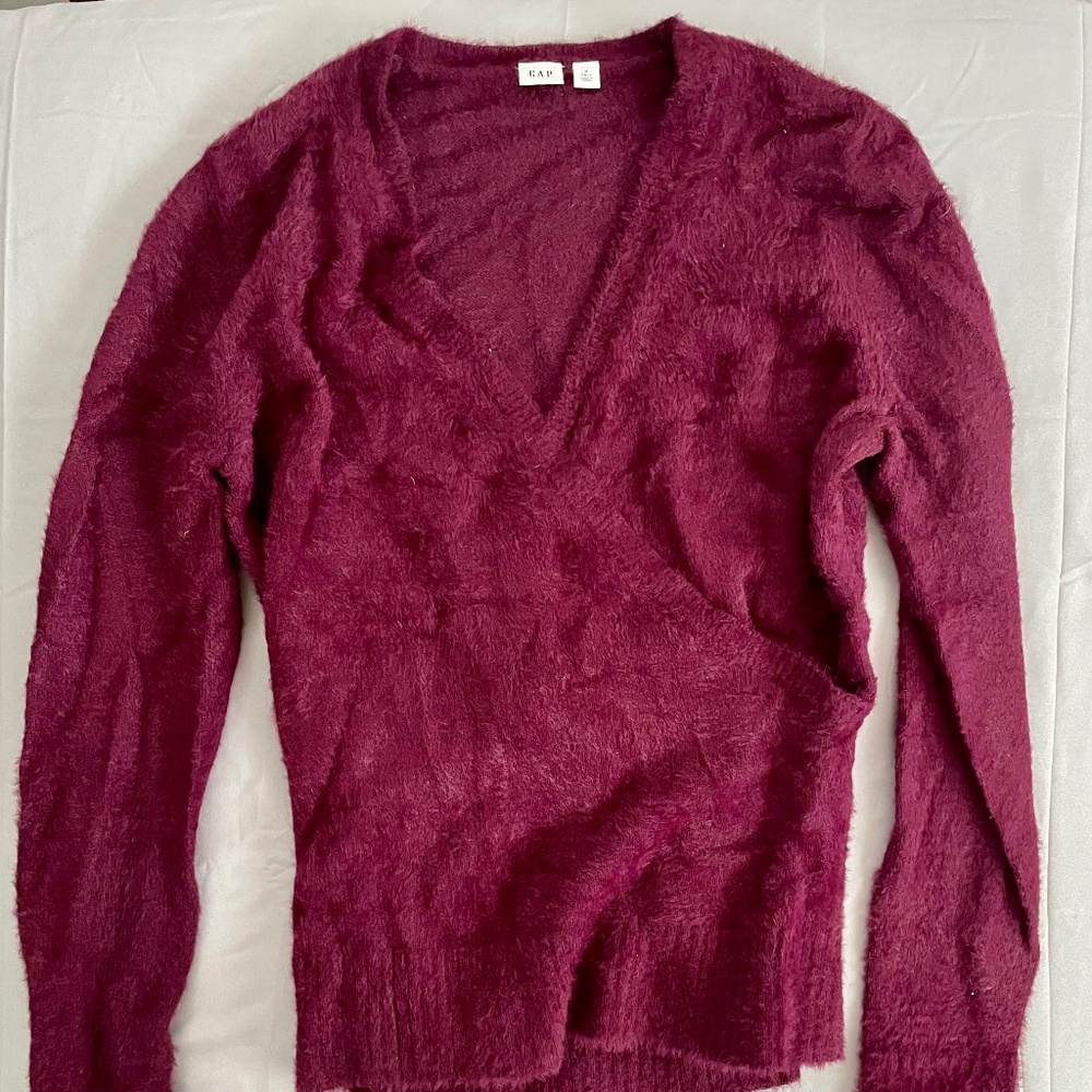 Gap faux wrap sweater